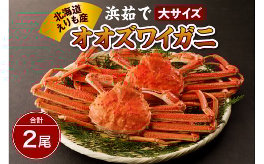 浜茹でオオズワイガニ2尾【えりも産】【er004-003-d】