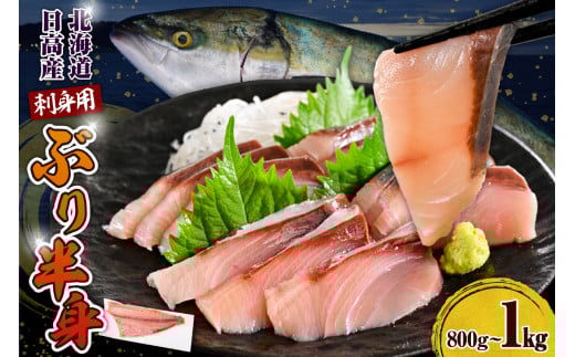 えりも【マルデン特製】(ワンフローズン) 北海道 日高産 ぶり 半身 800g～1kg【er002-075-a】