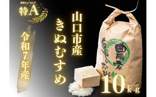 D405 農家直送！山口市産新米「きぬむすめ」精米10kg