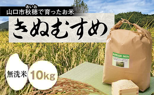 C122 あいお（秋穂）で育ったお米　きぬむすめ　無洗米　10kg