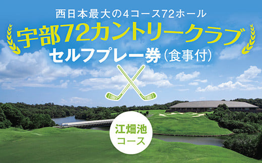 C007 セルフプレー券(江畑池コース・食事付)