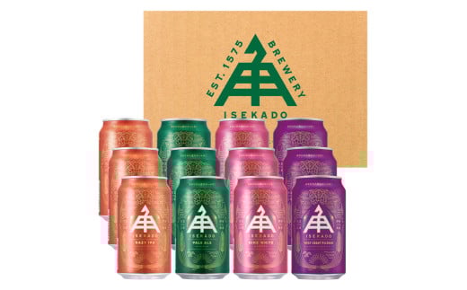 1726 ISEKADO 新定番ビール 4種12缶セット ISEKADO 新定番ビール 4種12缶セット 伊勢角屋麦酒 伊勢角 セット12缶 ビール お酒 クラフトビール 三重県 伊勢 世界大会金賞 金賞 ペールエール お中元 ギフト 贈り物 晩酌 地ビール 爽快 飲み比べ