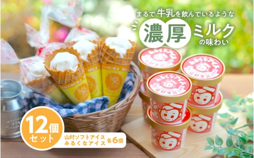 023 山村ミルクアイスセット アイスクリーム カップアイス コーンアイス ミルク 牛乳 伊勢