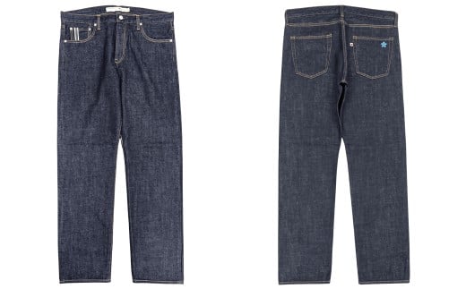 【32インチ】【限定モデル】児島産 オリジナルセルビッチデニム使用 BLUESAKURA ストレートジーンズ/INDIGO ジーンズ ズボン デニム デニムパンツ 岡山県 倉敷市