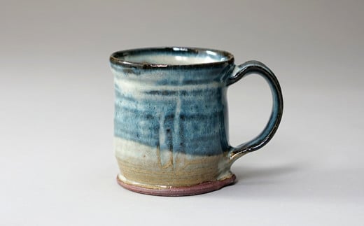 倉敷酒津の土を用いて製作されたマグカップ（海鼠釉）【マグカップ 倉敷酒津 陶芸 岡山県 倉敷市 おすすめ 人気】