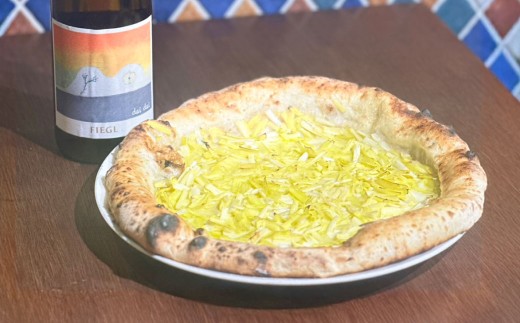 冷凍手作り「黄ニラ」ピザ【ピザ 冷凍食品 岡山県 倉敷市 おすすめ 人気】