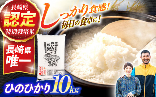 (令和7年産)特別栽培米 ひのひかり 10kg / 米 こめ コメ おこめ お米 白米 精米 ひのひかり ヒノヒカリ kome 長崎県産 / 諫早市 / 宮下農園   [AHCG010]