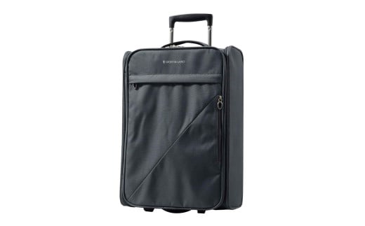 G552 【2～3泊用 横あけも可能！】MS-1063R3折りたたみスーツケース（グレー） GRIFFIN LAND スーツケース 機内持込可 2～3日に最適 ファスナータイプ 旅行用品 国内キャリーケース 海外キャリーバッグファスナー ジッパー コンパクト