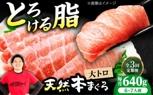 【全3回定期便】極上！たね熟天然本まぐろ大トロ(640g) 天然 マグロ 鮪 大トロ 刺身 魚 魚介 魚介類 海鮮丼 本マグロ 本まぐろ 本鮪 赤身 大トロ 冷凍 お刺身 お寿司 大阪府高槻市/本まぐろ直売所 [AOCE025] 本マグロ 刺身 寿司 海鮮 旨み 切り身 鮮度抜群 海鮮丼 お取り寄せ 高級魚 ギフト 贈答用 海の幸 家飲み ごちそう おつまみ 炙り丼 手巻き寿司 お祝い パーティー
