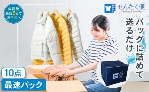 宅配クリーニングのせんたく便 衣類のクリーニング 最速10点パック クリーニング 10点 宅配 サービス 冬物 夏物 【衣類】 ふるさと納税 ふるさと納税クリーニング