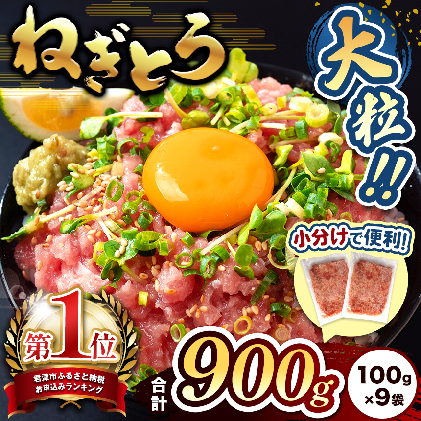 ＼ 新登場!小分け 100g パック / 清幸丸水産 大人気!ねぎとろ(100g×9袋)900g | ネギトロ とろ 鮪 海鮮 魚介 魚 人気 小分け 人気 定番 ご飯 オススメ 千葉県 君津市 きみつ