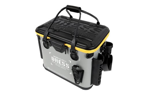 [DRESS] バッカン 34L - 大容量タックルバッグとしても使える収納ケース（カラバリ：グレー×ホワイト）