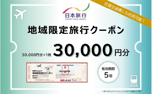 大阪府東大阪市 日本旅行 地域限定旅行クーポン30,000円分