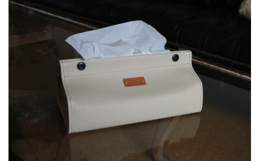 本池美術館限定 ティッシュボックス(CREAM)　本池秀夫監修