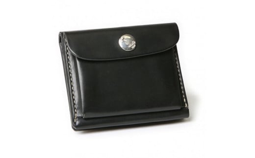 MOTOミニウォレット(BLACK)本池秀夫監修 LEATHER & SILVER MOTO