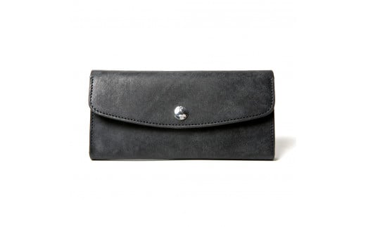 ＭＯＴＯマットバケッタロングウォレット(BLACK)本池秀夫監修 LEATHER & SILVER MOTO