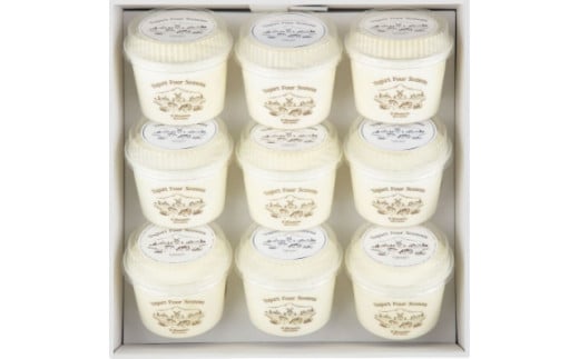 源吉兆庵乳業＜ヨーグルトフォーシーズンズ＞カップヨーグルト　プレーン2種9個入【天満屋選定品】