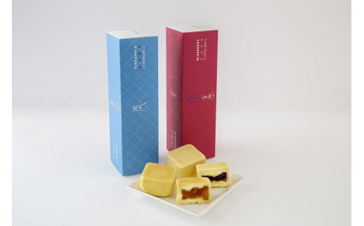 藍苺ブルーベリーケーキ5個入×1、鳳梨パイナップルケーキ５個入×1