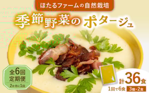 【6回定期便】 季節の野菜のポタージュ 6食セット (3種類×2食) 2か月ごとにお届け 冷凍 多治見市 / ほたるファーム [TEB012]