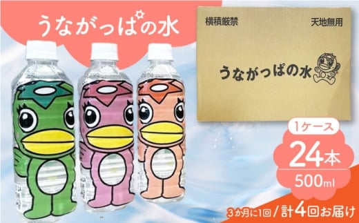 【4回定期便】 うながっぱの水 1ケース（ 500ml ペットボトル × 24本 ） 15 多治見市 /多治見市観光協会 ミネラルウォーター 備蓄 [TAQ016]