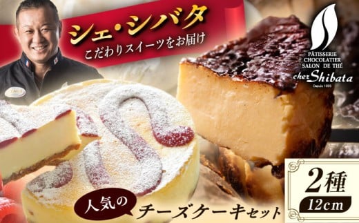 ＼名店の味を食べ比べ／ チーズケーキ 2種セット スイーツ ケーキ ギフト 多治見市 / シェ・シバタ [TDH001]