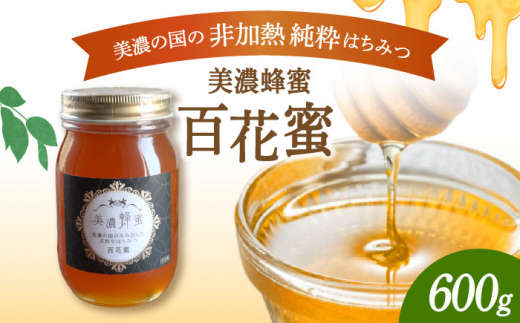 美濃蜂蜜 百花蜜 600g 【マンモスハウス合同会社】 はちみつ 非加熱 国産 [TEW004]