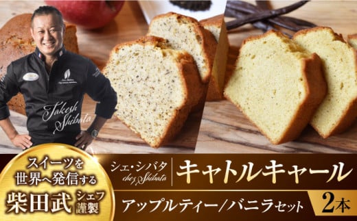 キャトルキャール 2本セット （アップルティー / バニラ） 多治見市 / シェ・シバタ パウンドケーキ スイーツ 焼菓子 [TDH003]