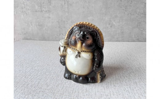 信楽焼　たぬき貯金箱 16cm