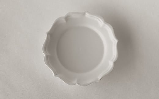 〔臼杵焼〕稜花リム皿（S）【1枚】