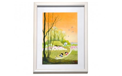 童絵 「春・夏・秋・冬」 池原昭治 B5判 | 風景画 絵画 原画 絵 アート インテリア 昔話 作品 画家 いけはらしょうじ 埼玉県 狭山市