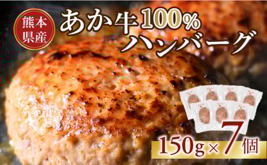117-05 オアシス九州 熊本県産あか牛ハンバーグ150g×7個