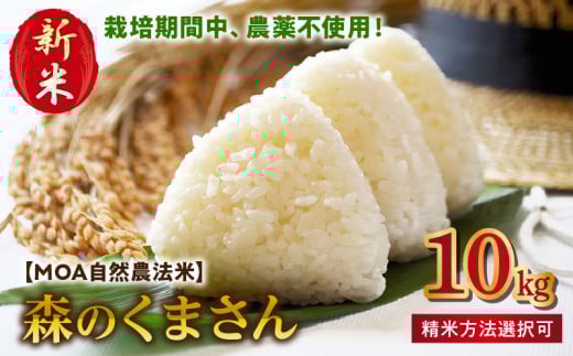 70-271_3 先行予約\☆新米☆/カワノ農園  MOA自然農法米「森のくまさん」五分搗き10kg