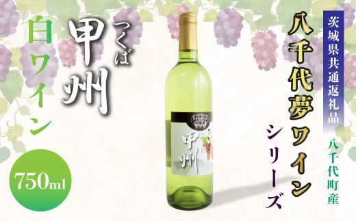 【茨城県共通返礼品/八千代町】八千代夢ワインシリーズ つくば甲州 (白ワイン) 1本 750ml