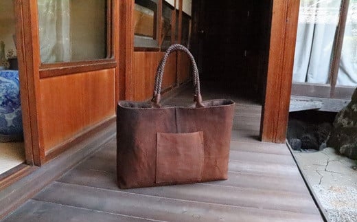 JJB-2.【酒袋でつくるバッグ】酒蔵（談山）バッグM (大型トート)