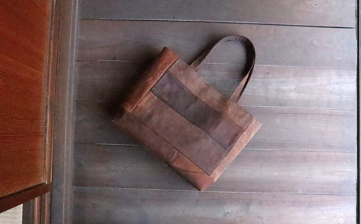 IH-2.【酒袋でつくるバッグ】酒蔵（談山）バッグP (パッチトート)