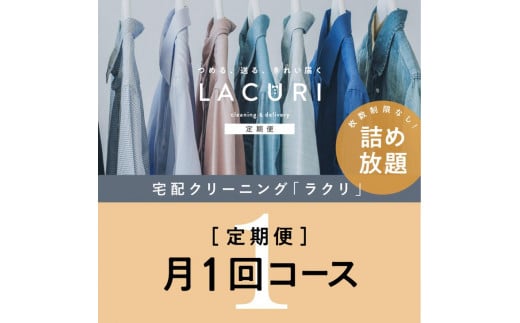 LIB-1.【宅配クリーニングの定期便】クリーニング《詰め放題》月1回コース 1年分(12回利用)
