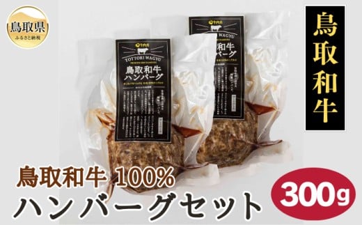 A25-021 鳥取和牛100％ハンバーグセット300g 鳥取県 おすすめ 和牛 牛肉 お肉 ハンバーグ 国産