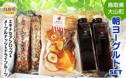 り25-002 S-6 朝ヨーグルトセット(エキナセアシロップ&メープルナッツ&ドライフルーツ)