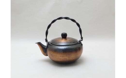 純銅赤銅仕上げ鎚目酒器ポット FC060020