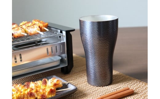 鎚起銅器職人とのコラボタンブラー「WABISABI」～和・美・咲味～【和】(ブラック) FCCS070005