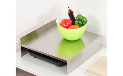 [キープロダクション] ステンレス1口コンロカバー(ハーフサイズ) FC013041