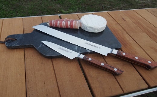 Pro Chef Knife set A : 230mm(Bread) + 90mm(P)[ パン切包丁 ペティナイフ 庖丁 パン切ナイフ キッチン用品 [Muthos Homura] ]