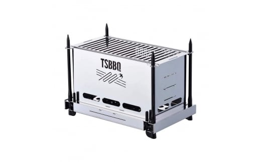 [TSBBQ] ペグコンロソロ + 黒ペグ4本セット【 燕三条製 キャンプ用品 アウトドア用品 】 FC042003