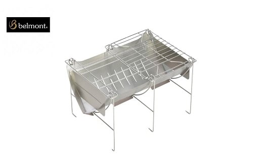 [ベルモント] 焚き火台 TABI (グリルエクステンション付) 専用ケース付【 ソロキャンプ グリル網付 焚火台 キャンプ用品 アウトドア用品 】 FC033006