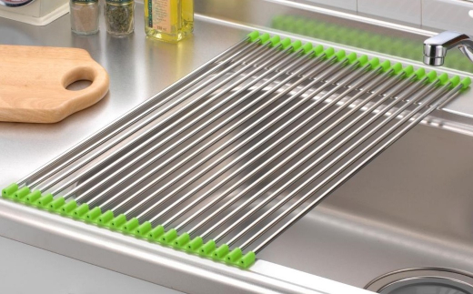 スノコロロ (グリーン)【 キッチン用品 燕三条製 ステンレス製 [株式会社オビタス] 】 FC011053