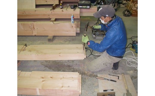 No.004 大工仕事 手刻み体験 / 体験 チケット 大工体験 伝統 技術 手加工 手作業 思い出作り 1時間 大阪府 特産品