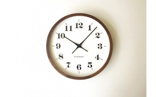【C-17】KATOMOKU ウォールナットの無垢材の木枠SKP電波時計 インテリア  置き時計 掛け時計 40000円 カトモク 加藤木工 木製雑貨 木工雑貨 日用品 ナチュラル 壁掛け 木目 オシャレ アナログ ダイニング リビング 寝室 オフィス 新築 お祝い
