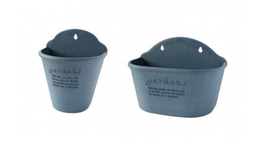 【A-80-NV】ハンギングポット　2サイズ4点セット(ネイビー) 花 ガーデン DIY  ガーデニング 農業  植木鉢 プランター  プランター 15000円