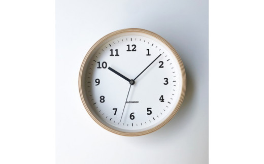 【A-97】KATOMOKU　小ぶりな曲げわっぱ電波時計 インテリア  置き時計 掛け時計 15000円 カトモク 加藤木工 木製雑貨 木工雑貨 日用品 ナチュラル 壁掛け 木目 オシャレ アナログ ダイニング リビング 寝室 オフィス 新築 お祝い