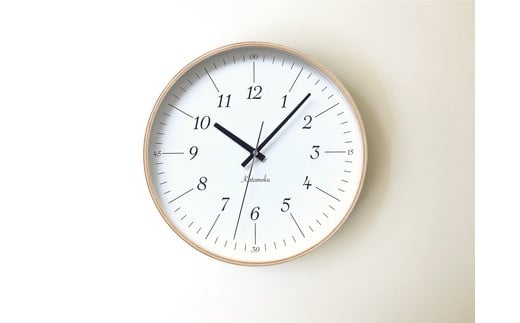 【A-101】KATOMOKU　やや大きめ曲げわっぱ電波時計B インテリア  置き時計 掛け時計 15000円 カトモク 加藤木工 木製雑貨 木工雑貨 日用品 ナチュラル 壁掛け 木目 オシャレ アナログ ダイニング リビング 寝室 オフィス 新築 お祝い